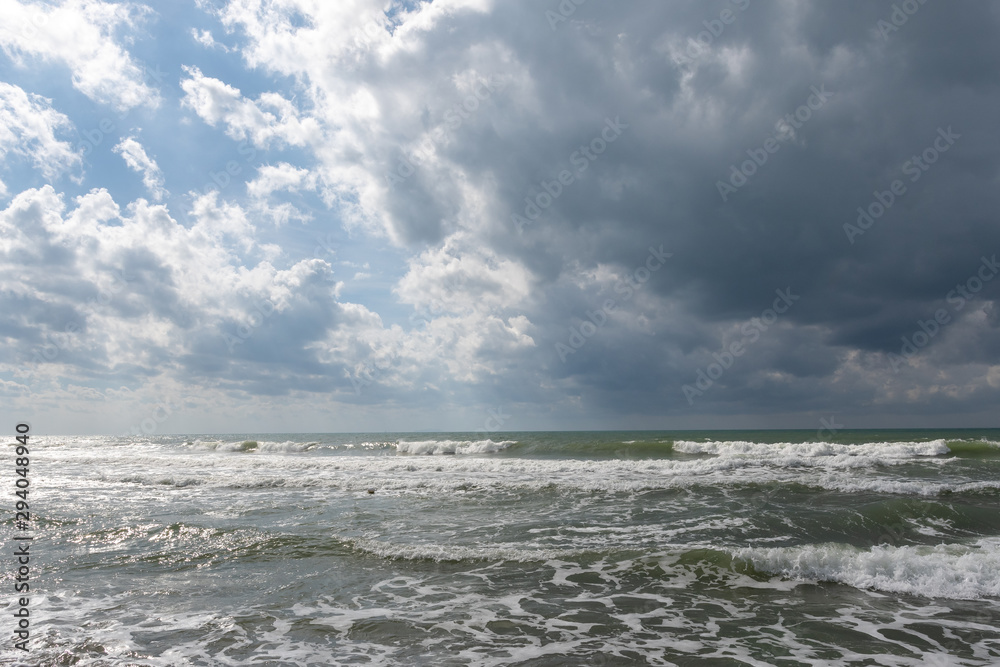 Fototapeta premium Gewitter über dem Meer