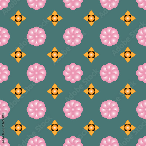 vector abstract mehndi seamless pattern, colorful background with ornament flowers, symmetrical mandalas. perfect for surface pattern design, phone cases, fashion and antique, wallpaper and texture