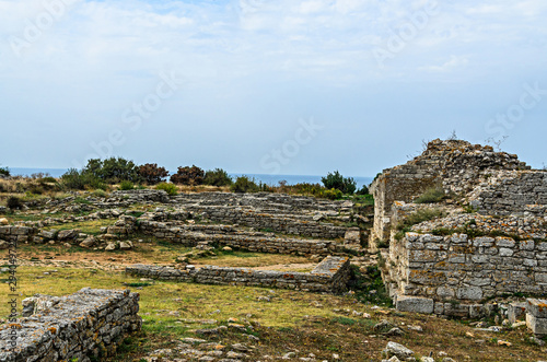 Ruins of Cape Kaliakra near Black Sea bulgarian coastline