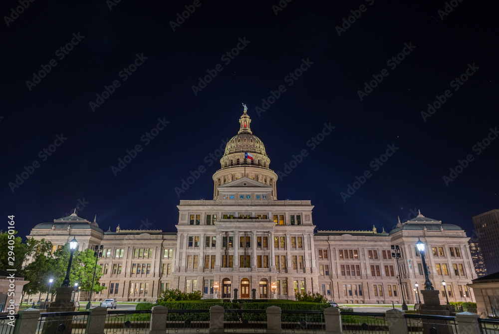 Texas State Captiol at Night #5