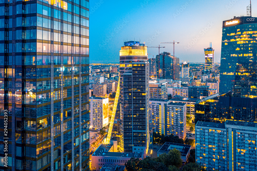 Warszawa z lotu ptaka