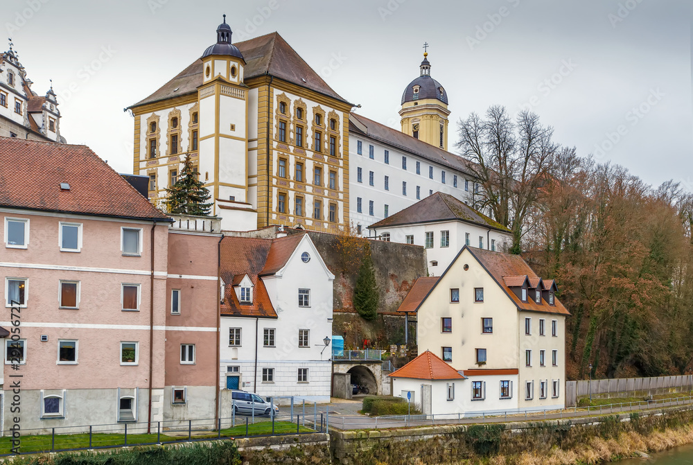 View of castle, Neuburg an der Donau, Germany