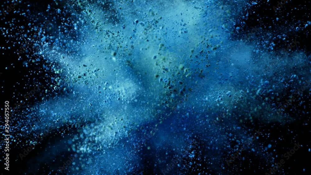 Super slow motion of coloured powder explosion isolated on black background. Filmed on high speed cinema camera, 1000fps. Super slow motion of coloured powder explosion isolated on black background. Filmed on high speed cinema camera, 1000fps.
