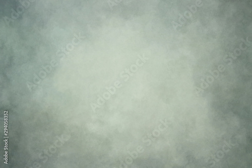 Gray green painted canvas or muslin fabric cloth studio backdrop © Miodrag