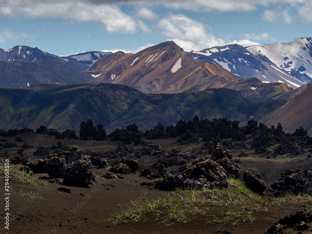View to landmannalaugar. Iceland