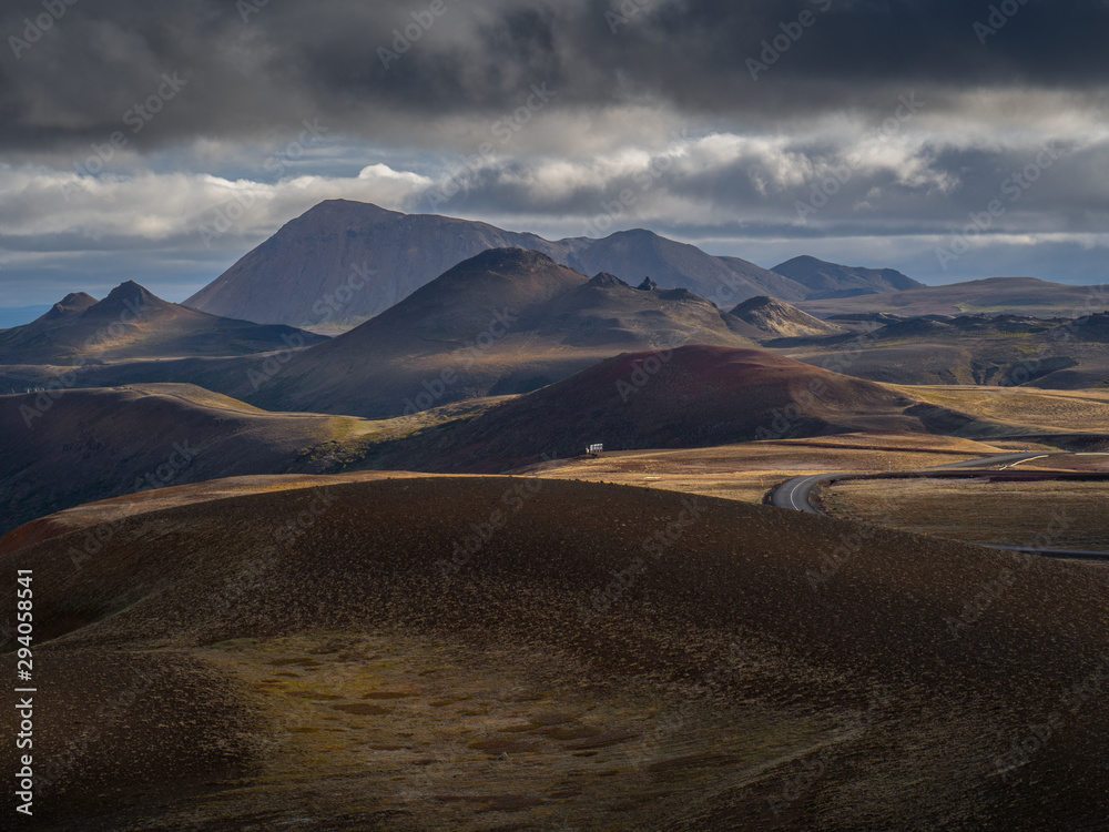 Beautiful mountains in the Iceland