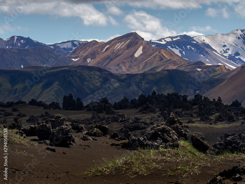Obraz na płótnie View to landmannalaugar. Iceland w salonie