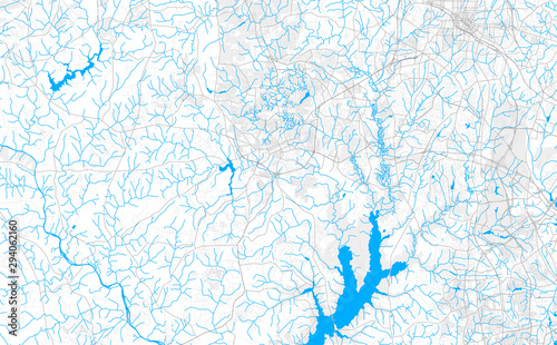 Rich detailed vector map of Chapel Hill, North Carolina, USA photo