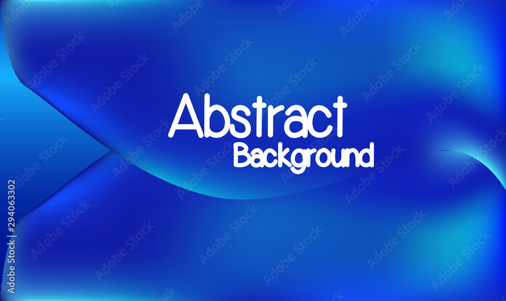 Blue abstract background design, with gradient and fluid shape composition.