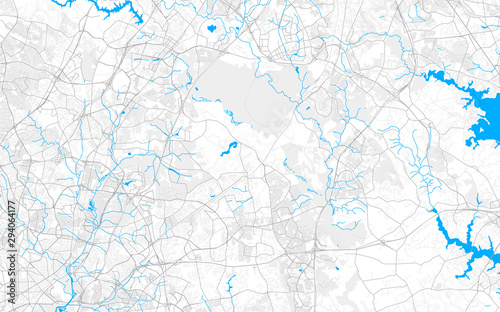 Fotografija Rich detailed vector map of Bowie, Maryland, USA