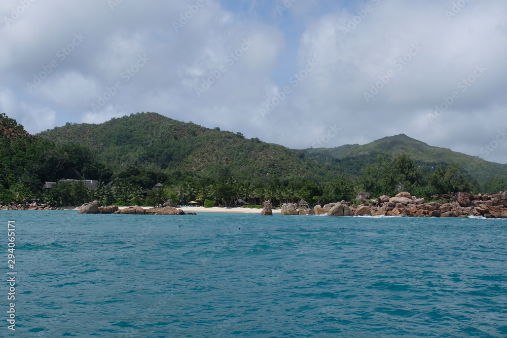 Beautiful coastine of the Seychelles Beautiful coastine of the Seychelles