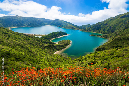 Lagoa do Fogo in Sao Miguel island, Azores, Portugal
