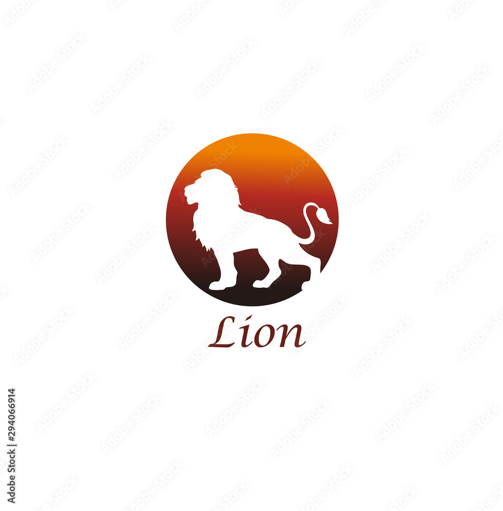 the concept of the lion silhouette logo the concept of the lion silhouette logo