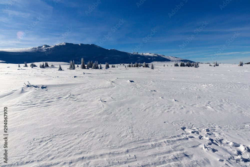 Winter view of Vitosha Mountain, Bulgaria