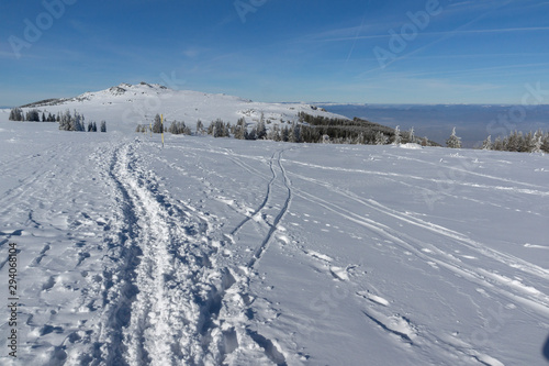 Winter view of Vitosha Mountain, Bulgaria