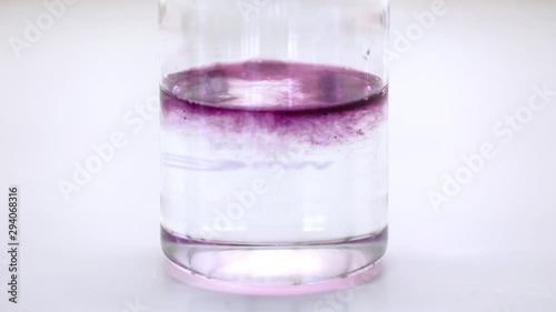 Testing hydroclorid acid or caustic soda with phenolphthalein indicator photo