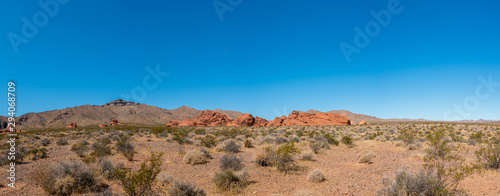 Low Angle View of the Desert in the Valley of Fire in Nevada
