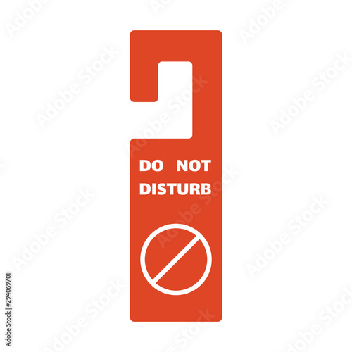 Do not disturb door hanger symbol template.