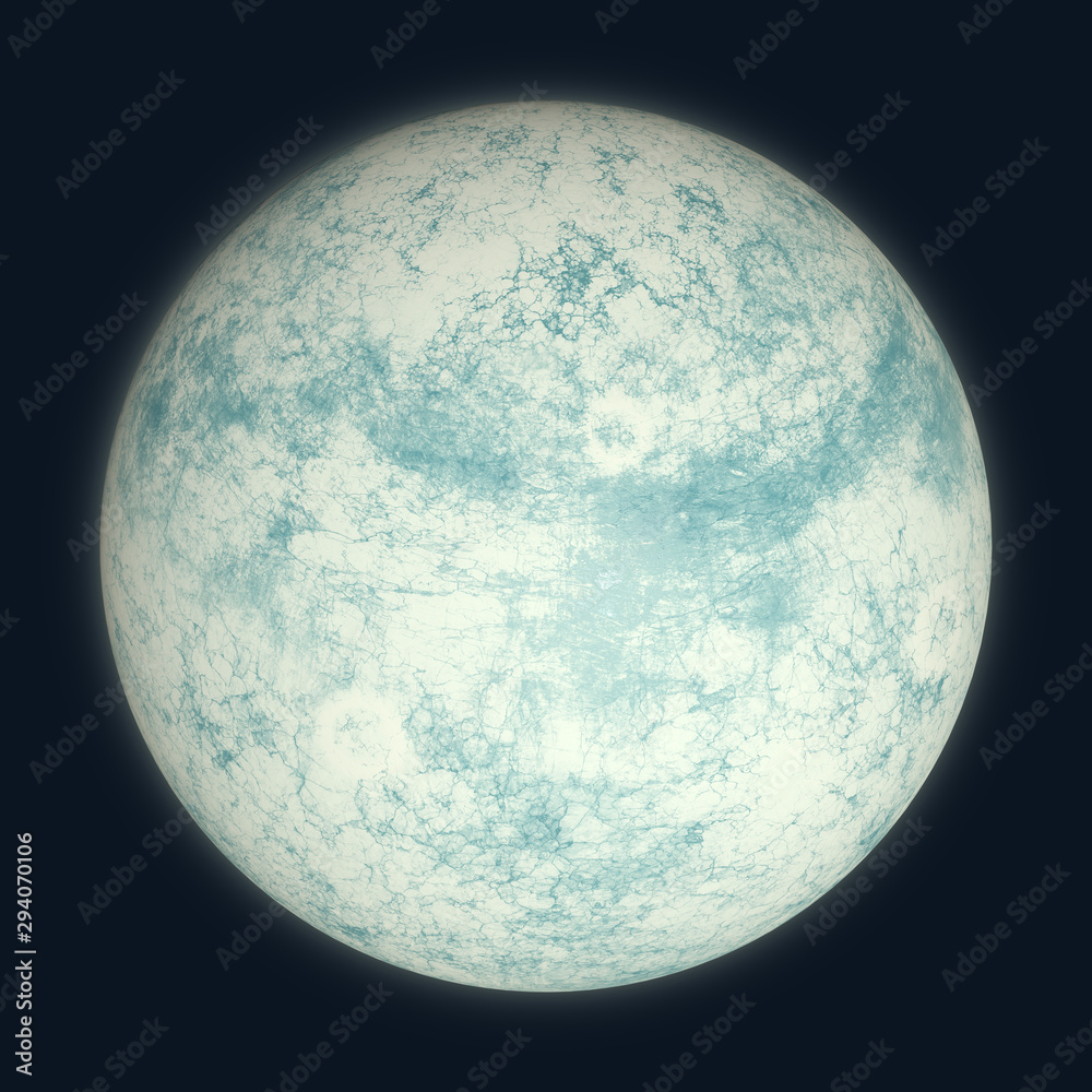 Obraz premium Fractured, Frozen Alien Planet