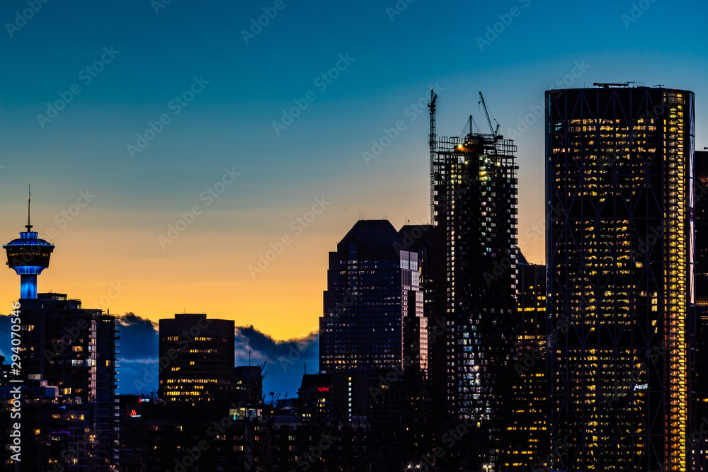 Naklejka premium Calgary Skyline