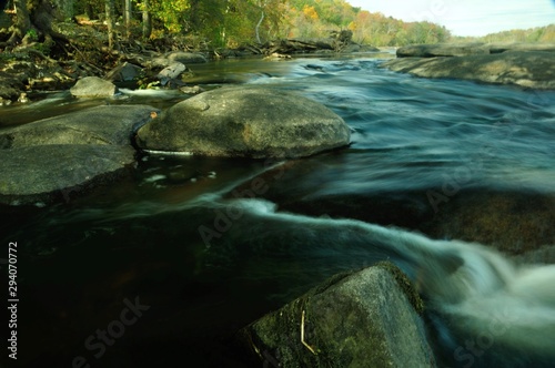 Scenery of James River landscape in Richmond, Virginia, USA
