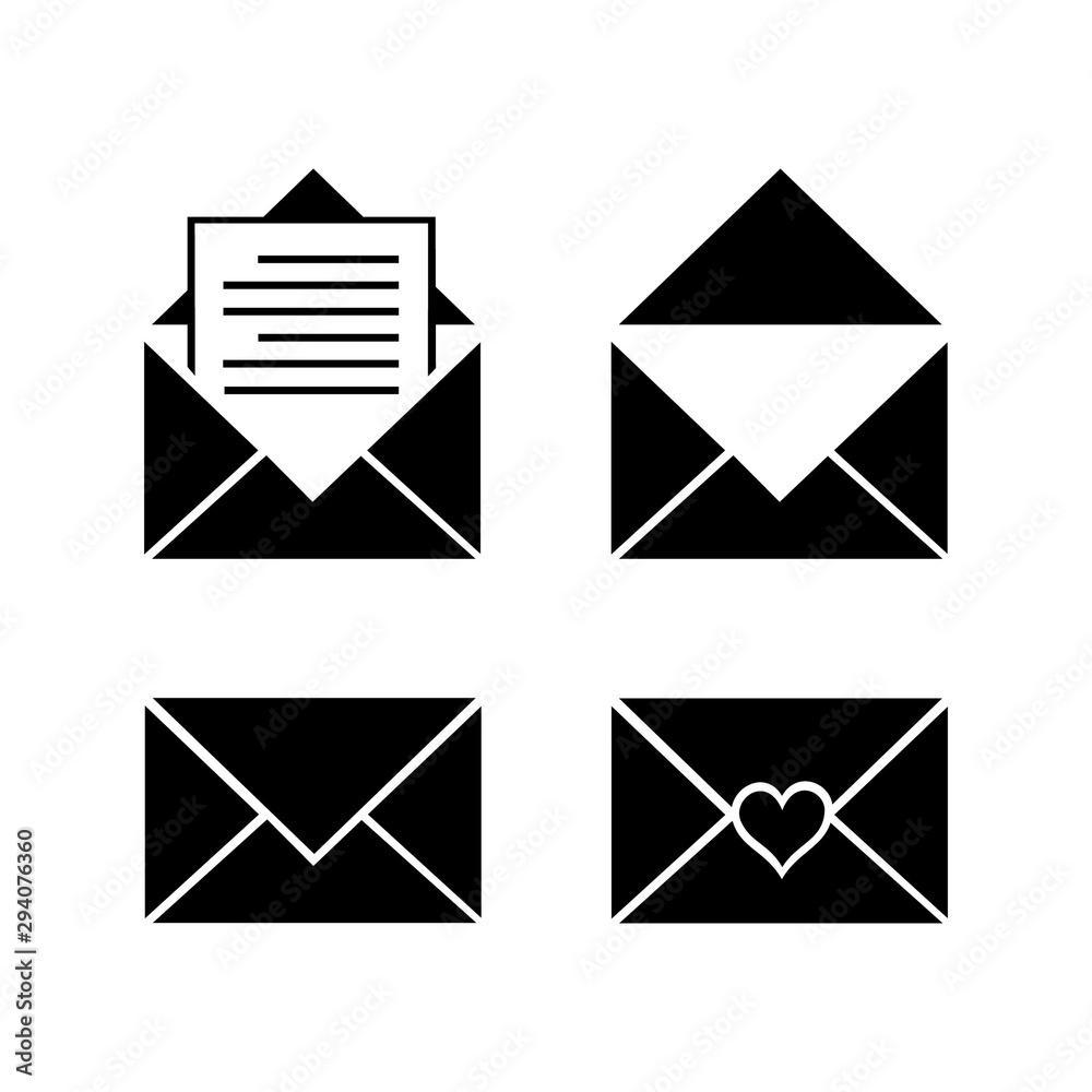 Mail icon set,message icon symbol Mail icon set,message icon symbol