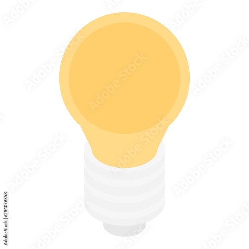 Light room bulb icon. Isometric of light room bulb vector icon for web design isolated on white background