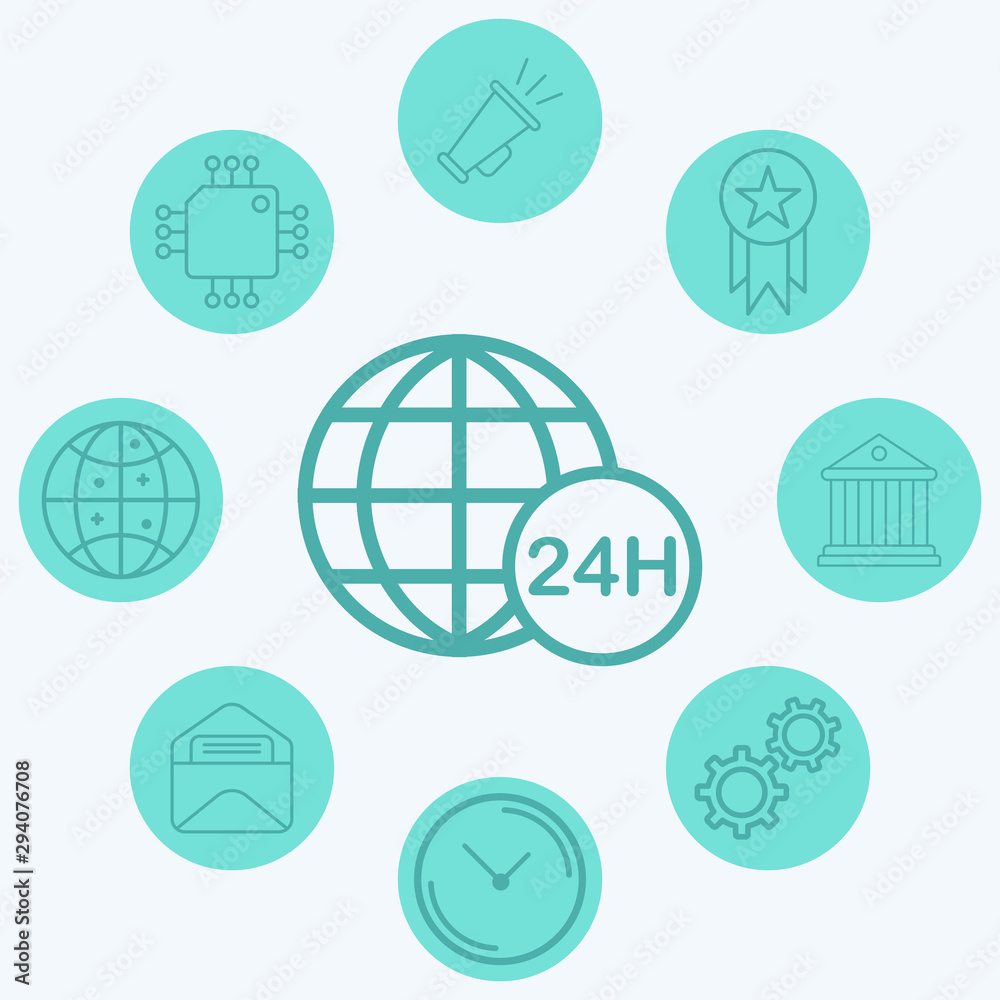Globe vector icon sign symbol