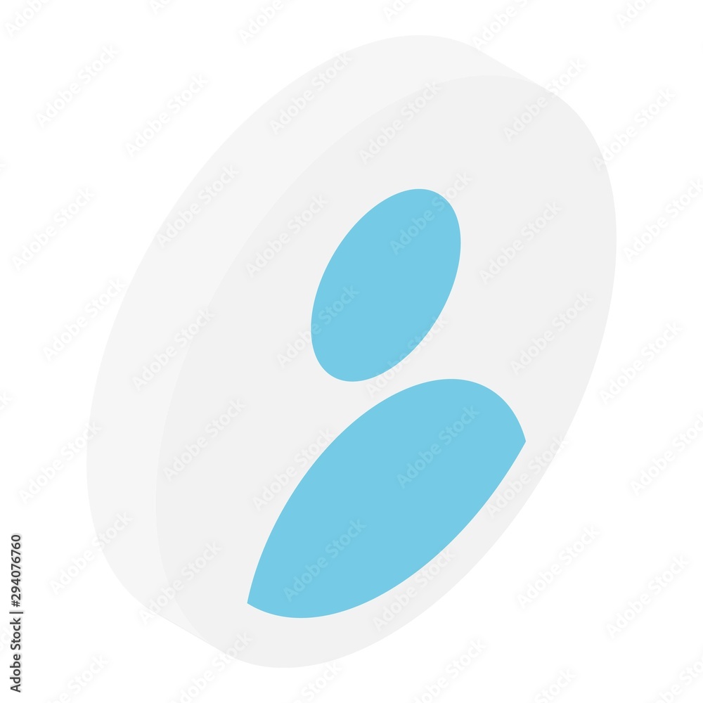 Modern avatar icon. Isometric of modern avatar vector icon for web design isolated on white background Modern avatar icon. Isometric of modern avatar vector icon for web design isolated on white background