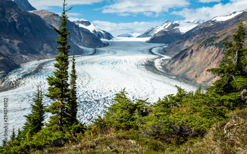 Overlooking the Salmon Glacier in British Columbia, Canada.