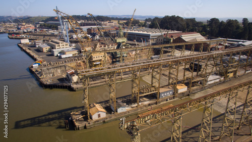 Old Docks and Machinery Aerial