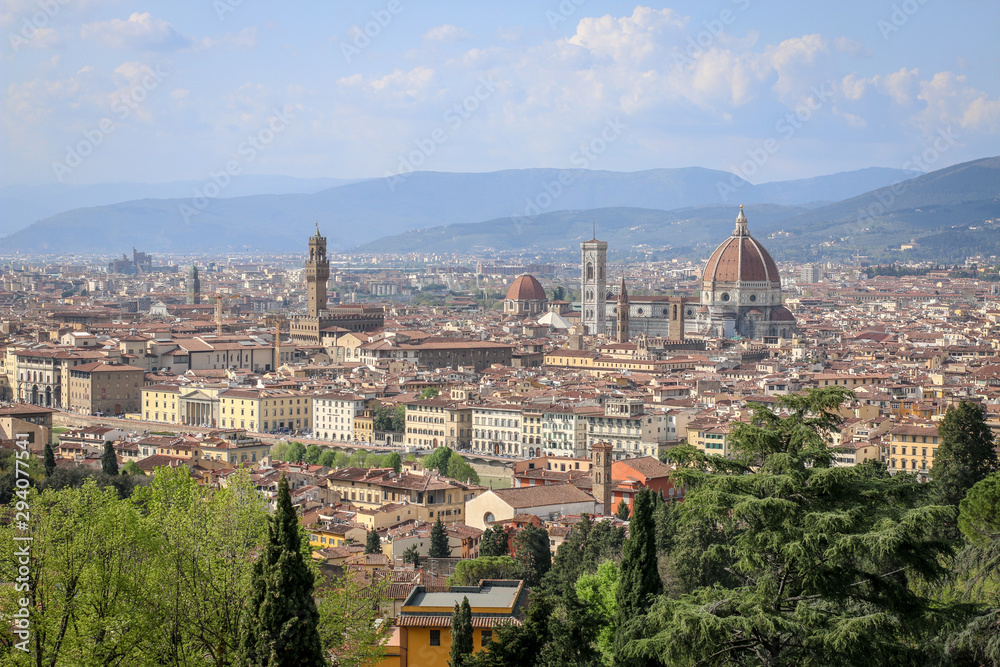Florence, Italy. City view from Piazzale Michelangelo
