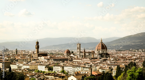 Florence, Italy. City view from Piazzale Michelangelo