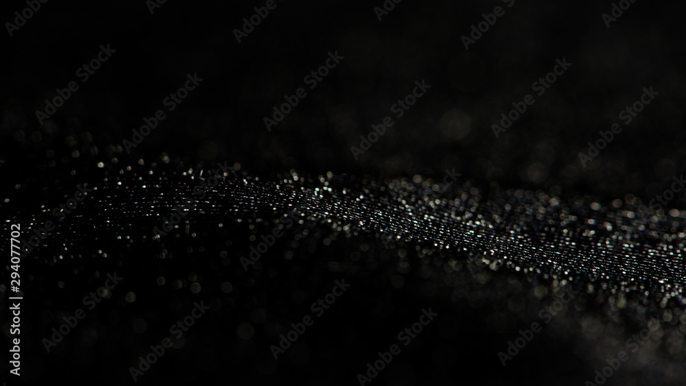 Black silk lurex fabric background or texture Black silk lurex fabric background or texture