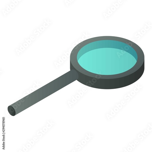 Optical magnify glass icon. Isometric of optical magnify glass vector icon for web design isolated on white background