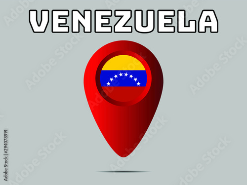 Free Download Venezuela National flag,  geolocation, geotag pin, element. Good for map, place, placement your business. original color and proportion. vector illustration,countries set. - GFXLoad