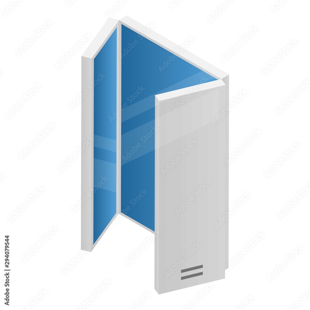 Foldable smartphone icon. Isometric of foldable smartphone vector icon for web design isolated on white background Foldable smartphone icon. Isometric of foldable smartphone vector icon for web design isolated on white background