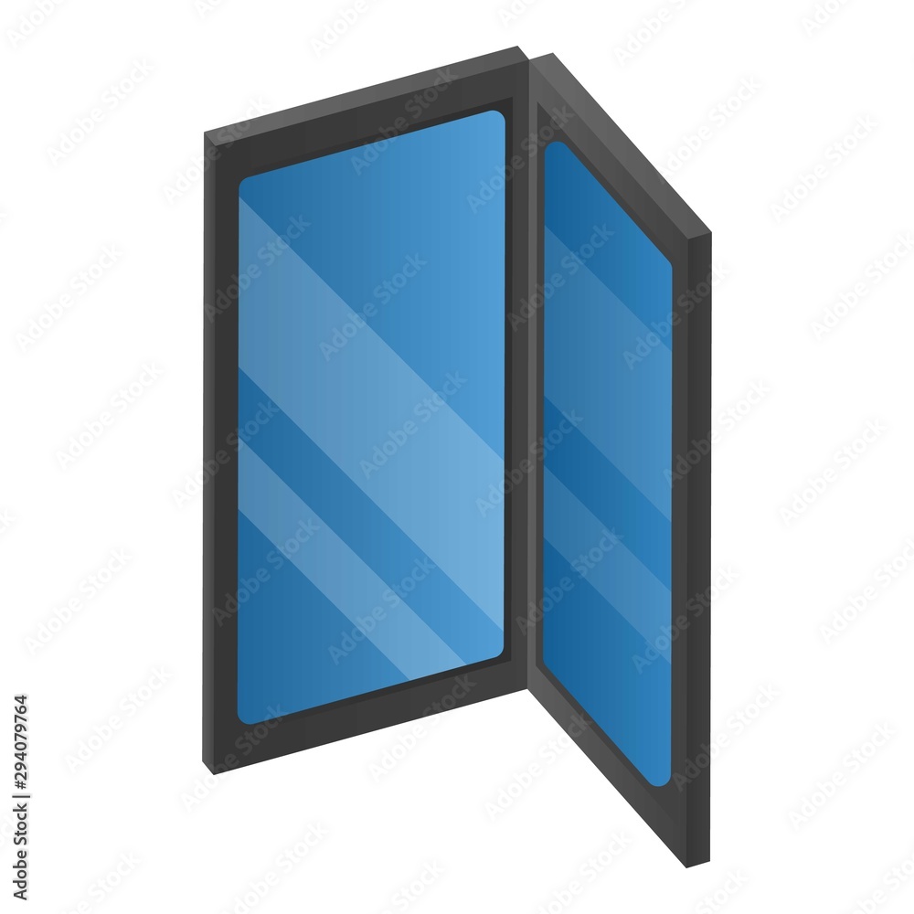 Foldable gadget icon. Isometric of foldable gadget vector icon for web design isolated on white background