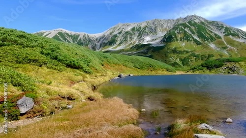 画面移動立山から一の越、浄土山　立山黒部アルペンルート