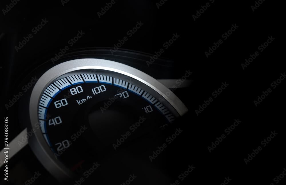 Speedometer of motorcycle speed in kilometers per hour Speedometer of motorcycle speed in kilometers per hour