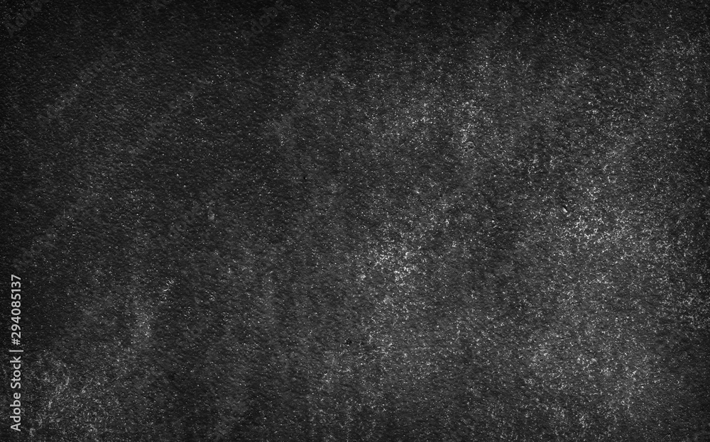 Plakat Dark grey black slate stone texture abstract background