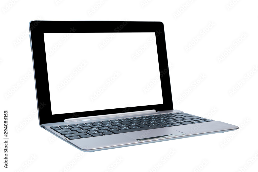 slim laptop computer isolated on white background slim laptop computer isolated on white background