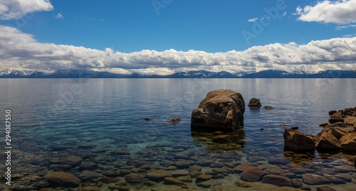 Crystal clear water in Lake Tahoe