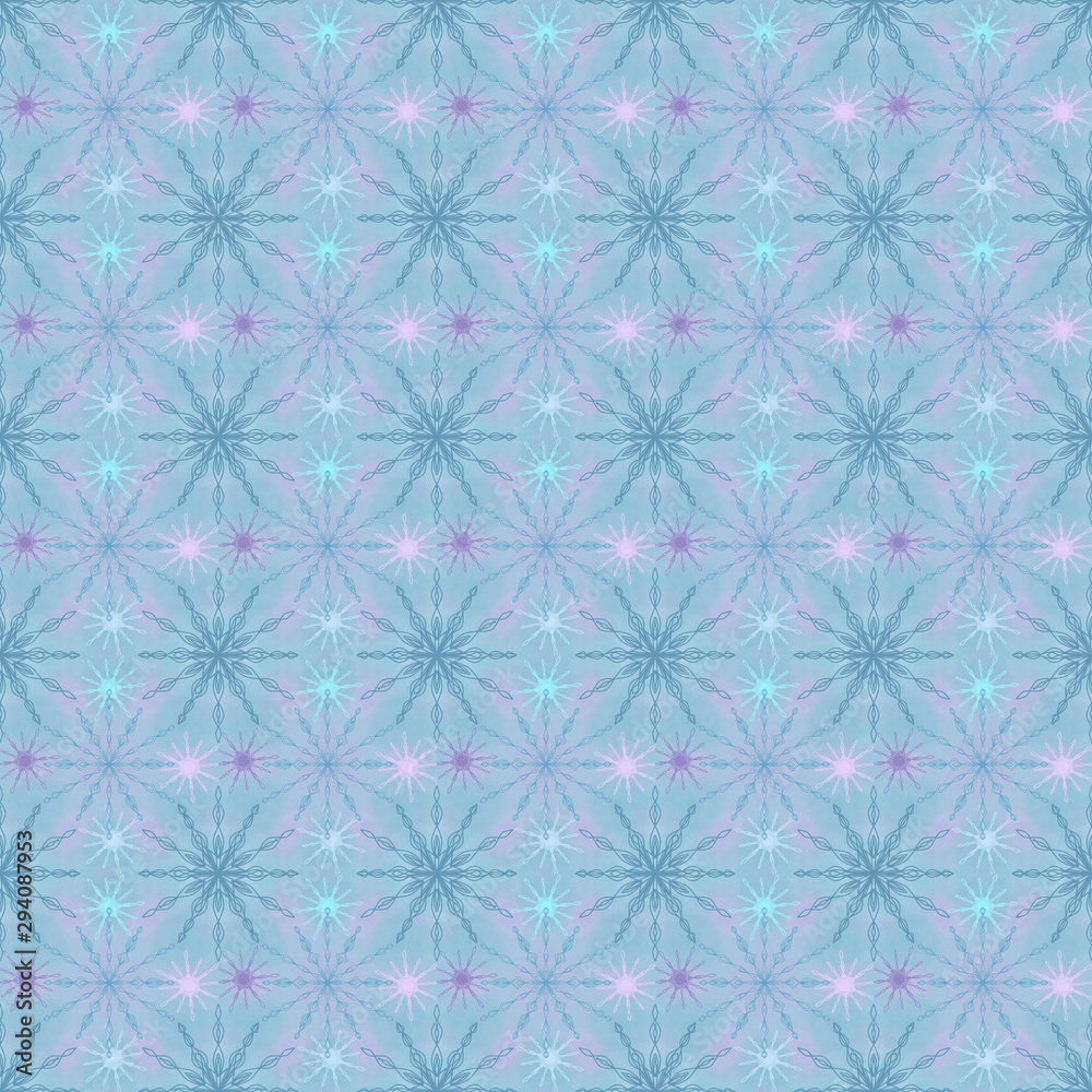 seamless pattern mandala snowflakes teal seamless pattern mandala snowflakes teal