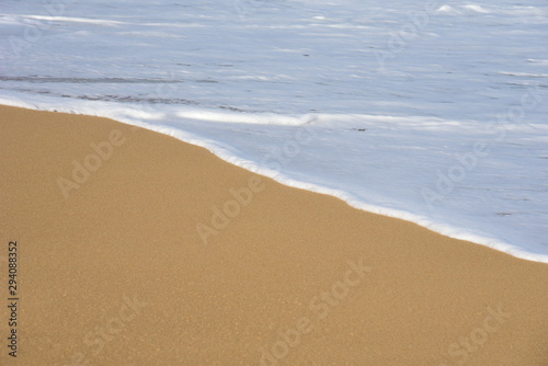 soft wave on the sandy beach summer Time concept,copy space.