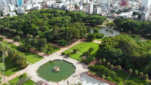 Park Farroupilha (Porto Alegre, Rio Grande do Sul, Brazil) aerial view