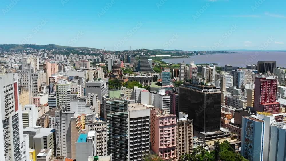 Porto Alegre, Rio Grande do Sul, Brazil (aerial view, drone footage) Porto Alegre, Rio Grande do Sul, Brazil (aerial view, drone footage)