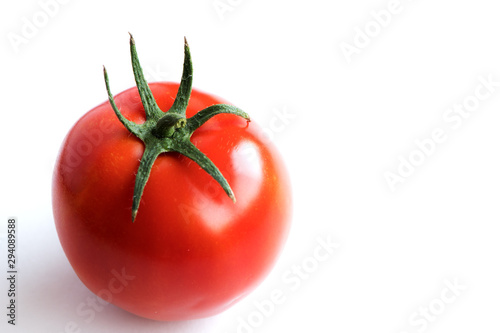 Jucy red tomato. Close up of freshness and health concept