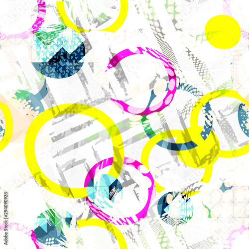 Graffiti abstract seamless pattern grunge effect vector illustration