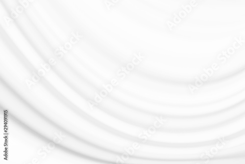 White fabric, cloth wave texture background, Empty space. / Soft image.